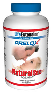 Prelox is an all-natural patented proprietary combination of L-arginine and Pycnogenol, two safe and clinically tested ingredients supporting sexual pleasure and performance in men..