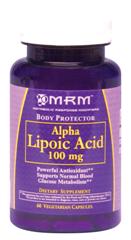 ALA from MRM helps aid your blood glucose and is a powerful antioxidant..