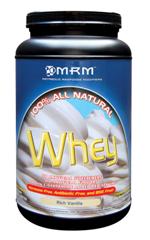 This rich vanilla whey from MRM adds bulk and protein to your diet..