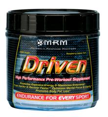 Driven is an intense high performance energy supplement intended to optimize training performance & endurance..