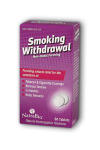 Safe, effective, nicotine free stop smoking aid helps to reduce cravings, nervous tension and irritability..