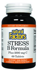 The B vitamins in Stress B Formula work together to metabolize proteins, carbohydrates and fats and provide the body with energy. T.