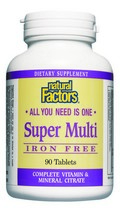 An excellent medium strength one-per-day multi vitamin/mineral tablet.  This formula is ideal for men, menopausal women and others not requiring additional dietary iron..