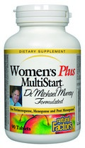Womens Plus MultiStart is the perfect foundation multiple containing a complete spectrum of nutrients, herbs and antioxidants. MultiStart reduces the need for supplemental pills such as calcium and black cohosh. Natural Factors Womens Plus MultiStart  addresses the nutritional needs of women in perimenopause, menopause and post menopause..