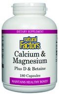 Contains calcium and magnesium in a 2 to 1 ratio, a ratio recommended by many health care practitioners. T.