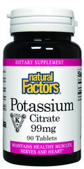 Potassium maintains healthy nerves and muscles in conjunction with calcium..