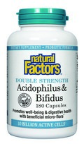Natural Factors Acidophilus & Bifidus is a powerful probiotic.This synergistic combination supports intestinal tract health and contains goats milk, an excellent growth factor for beneficial micro-flora..
