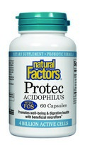 Natural Factors Protec with FOS is a powerful probiotic. This synergistic combination supports intestinal tract health and supports beneficial micro-flora..