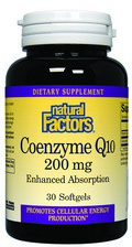 Natural Factors Coenzyme Q10 uses only 100% natural CoQ10,  the all-natural form is identical to the body's own coenzyme Q10 for maximum bioavailability and superior effectiveness. CoQ10 works well with Vitamin E and other antioxidants to support a healthy cardiovascular system.*.