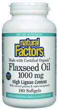 Natural Factors Flaxseed Oil is derived from the highest quality certified organic referred to as cold processed ensuring a pure, healthy oil providing the important essential fatty acids that support good health..