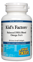 Kid's Factors Balanced DHA Blend with Omega 3 & 6 (60 softgels)(Evening Primrose Oil) is an excellent omega oil blend ideal for the healthy brain function in children as well as adults.Easy to swallow extra small soft gels..