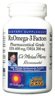RxOmega-3 Factors contains a high potency pharmaceutical grade marine lipid concentrate that provides a and perfect balance of EPA and DHA..