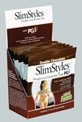 SlimStyles� Weight Loss Drink Mix with PGX� Single Serve (Chocolate- 7 Packets) Natural Factors