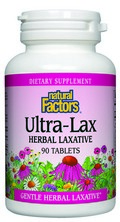 Ultra-Lax is highly effective herbal laxative formula improves circulation of bile and relieves constipation. Using time-tested herbs including:  Senna,Cascara Sagrada, Licorice Root, Peppermint Leaves and Oil, Gentian Root and Rhubarb Root..