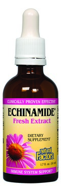 Echinamide describes a patented, super-extracted Echinacea purpurea liquid produced and organically grown** directly by Natural Factors in British Columbia, Canada..