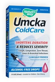 Umcka ColdCare Shortens the duraton and reduces the severity of throat, sinus and bronchial irritations..