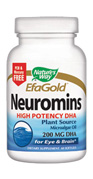 Nature's Way EFA Gold Neuromins is the highest quality non-fish source of DHA. DHA supports mental, visual, and brain function..