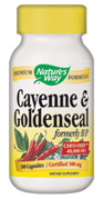 At the first sign of a cold, Cayenne-Goldenseal can stop it from developing.