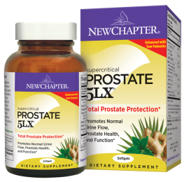 New Chapter - Prostate 5LX 120 Caps, Premium 320 mg Saw Palmetto Complex. Promtoes healthy prostate function and normalizes urine flow, inhibits 5-lipoxygenase and promotes normal prostate cell growth* contains heral anti-aging constituents that inactive free radicals.