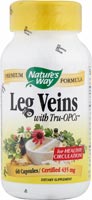 Nature's Way Leg Veins formula supports circulation and strengthens collagen for healthy vascular walls..
