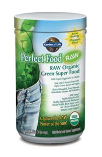 Perfect Food RAW is RAW, whole food nutrition providing naturally occurring antioxidants, enzymes, amino acids, essential fatty acids, and dozens of phytonutrients. Bursting with prebiotics, probiotics, and enzymes to support healthy digestion and nutrient absorption, Perfect Food RAW is the convenient and sensible way to get your veggie juice every day..