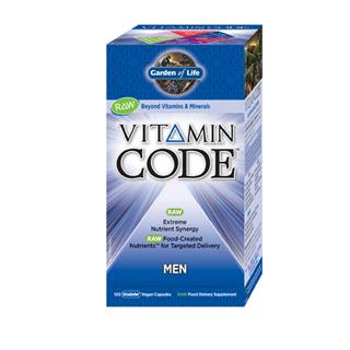 Vitamin Code Mens Formula is a comprehensive multi-vitamin with RAW Food-Created Nutrients offering an extreme synergistic blend of vitamins and minerals for extraordinary health and vitality. Providing select nutrients to support the primary areas of prostate health with added vitamin E, lycopene, selenium and zinc, mental and physical energy with vitamin B complex and chromium, and heart health with vitamin B complex, vitamins C and E..