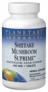 Planetary Herbals Shiitake Mushroom Supreme combines the world-renowned Lentinus edodes mycelia extract (LEM) form of shiitake and reishi mycelia biomass with standardized milk thistle seed extract (Silybum marianum). These, in conjunction with other liver-supporting herbs such as turmeric, schisandra and ligustrum, make Shiitake Mushroom Supreme a supreme shiitake adaptogenic formula, specially designed to support liver health..