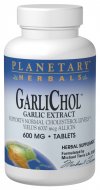 Research suggests that garlic supports normal cholesterol levels. Planetary Herbals GarliChol is specially prepared by a patented 'no heat' process which protects the valuable compound allicin. The enteric-coating process further insures that the allicin potential is not destroyed by stomach acid. Each tablet is guaranteed to yield 6,000 mcg of allicin..