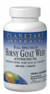 Full Spectrum Horny Goat Weed (600mg 90 tablets) Planetary Herbals
