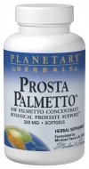 Saw palmetto (Serenoa repens) has been shown to support the normal health of the prostate. Planetary Herbals Prosta Palmetto is a standardized concentrate containing 85-95% fatty acids and sterols, the amount typically used in recent research..