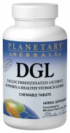 Licorice DGL Deglycyrrhizinated Chewable Tablets  promotes a healthy stomach lining and supports healthy intestinal flora. .