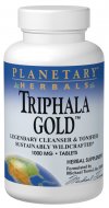 Triphala is the legendary intestinal cleanser and tonifier of India. Planetary Herbals Triphala Gold is made with premier, high quality fruits. Grown without chemicals and pesticides in the pristine forests of Madhya Pradesh, each fruit is sustainably wildcrafted and processed to maintain its freshness, purity, and quality. Deeply cleansing and tonifying, Triphala Gold is a potent, yet gentle formula designed to support the body's natural detoxification and antioxidant processes..