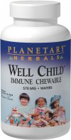 A strong immune system is vitally important for children, especially when they begin school or day care. Containing acerola cherry, a natural source of vitamin C, echinacea, and astragalus as key ingredients, Well Child Immune Chewable wafers are specially formulated to support a healthy immune system in our children..