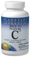 Planetary Herbals True to Nature C is vitamin C as nature intended. Much more than ascorbic acid alone, True to Nature C contains ascorbic acid with the primary bioflavonoids and added nutritional co-factors found in the naturally occurring vitamin C complex from plant sources that are essential for a complete spectrum of vitamin C activity..