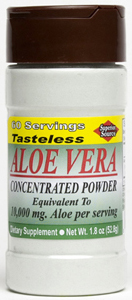 Help support healthy digestion and regularity with Superior Sources Aloe Vera Extract Concentrated Powder which, when mixed with water, provides 60 servings of 10,000mg of Aloe Vera, from a 200 to 1 concentrate of Aloe Leaf Gel..