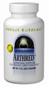 Source Naturals Arthred is an all-natural product, clinically reported to nutritionally support healthy joint function.  Arthred was originally developed in Germany from bovine cartilage, based on research showing its benefits for connective tissue.  .
