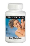 Source Naturals Diet-Metabo-7 supports seven major body systems involved in healthy and successful weight loss, without the over-stimulation associated with other diet products. It contains effective and naturally occurring metabolic activators and calming neurotransmitters for a balanced approach to weight loss when used in conjunction with the enclosed Maximum Metabolism Weight Loss Plan..