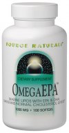 OmegaEPA Fish Oil is an excellent source of fish oils, rich in omega-3 fatty acids. Omega-3's have been the subject of intensive research, due to repeated observations that people whose diets are high in fatty fish tend to be healthier than other populations. The most important omega-3 fatty acids are EPA and DHA.  Preliminary scientific evidence suggests EPA may help maintain normal cholesterol levels when consumed as part of a low fat and low cholesterol dietary program. DHA is an important component of brain tissue..