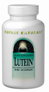 Source Naturals Lutein is extracted from the marigold flower and purified by an exclusive patented process. Lutein is also one of the dominant pigments found in the macular region of the retina in the eye. .