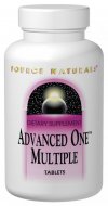  Advanced One includes special ingredients such as the 'core four' - N-acetyl cysteine, lipoic acid, silymarin and coenzyme Q10- for nutrient activation, anti-aging antioxidant protection and nonstimulant energizing. The expert formulators at Source Naturals designed Advanced One to combine high levels of vitamins and minerals with protective  nutraceuticals, based on the latest scientific research. Advanced One is the first multiple to combine the convenience of a once-a-day with formulation that reflects the advancements in nutritional science. .