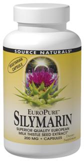 Source Naturals Europure Silymarin contains a unique high quality European milk thistle seed extract. The milk thistle used for this silymarin extract is grown and processed according to strict European Union guidelines to meet our high standards of quality. Studies have shown that silymarin acts as a free radical scavenger to support the bodys own antioxidant defense system. Preliminary research indicates that silymarin also stimulates RNA and DNA transcription in liver cells, which supports protein synthesis and cellular regeneration..