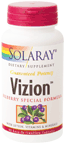 Vizion from Solaray contains bilberry extract, an herb that is used to improve vision and aid in circulation..