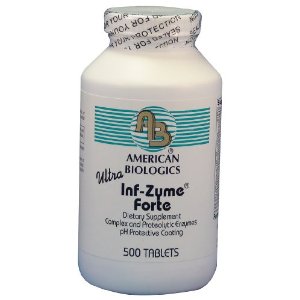 Inf-Zyme Forte combines Proteolytic enzymes with antioxidants and metabolic cofactors to aid in cancer prevention, heart disease and arthitis.