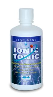 Ionic Tonic. Balanced Trace Mineral Concentrate (with ConcenTrace) For Improved Energy and Vitality, Absorpton-Ready Bio-Available and Bio-Active. 100% flavored with natural lemon, lime, and white grape juice concentrates. vegetarian, gluten free..