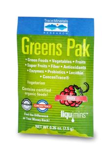 Greens Pak is easy to use and a great-tasting phyto-nutrient powder that is loaded with energy-packed whole foods, super fruits, antioxidant foods, vegetables, enzymes, probiotics, fiber and plant extracts to help energize your body. These Super-Foods are the foods we should eat daily for optimum health and wellness..