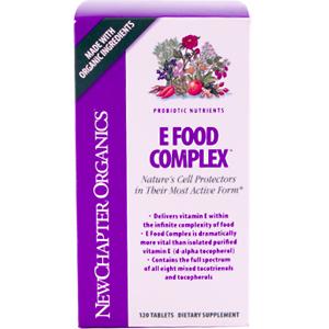 E Food Complex provides easily digested and highly active probiotic E as well as 9 free-radical scavenging herbs cultured for maximum effectiveness. Welcome to the living world of New Chapters Probiotic Nutrientsa vital organic choice for the fullest potential of life..