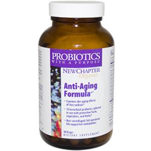The probiotics in Probiotic Anti-Aging, including revered probiotic strains such as Lactobacillus acidophilus, Lactobacillus rhamnosus, and Bifidobacterium longum, help promote optimal digestive and immune system
function.*.