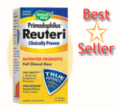 Nature's Way Primadophilus Reuteri is a patented probiotic that has been clinically shown to promote healthy digestion and intestinal integrity..