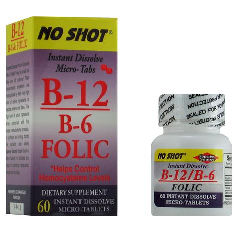 Vitamin B12, Vitamin B6 & Folic Acid work synergistically to achieve a lower Homocysteine level and reduce the risk of developing heart disease..