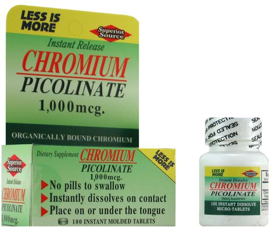 Superior Source provides Organically Bound Chromium in an Instant Dissolve Micro Tablet that delivers the nutrient fast and effectively.Chromium is required in trace amounts for sugar metabolism..